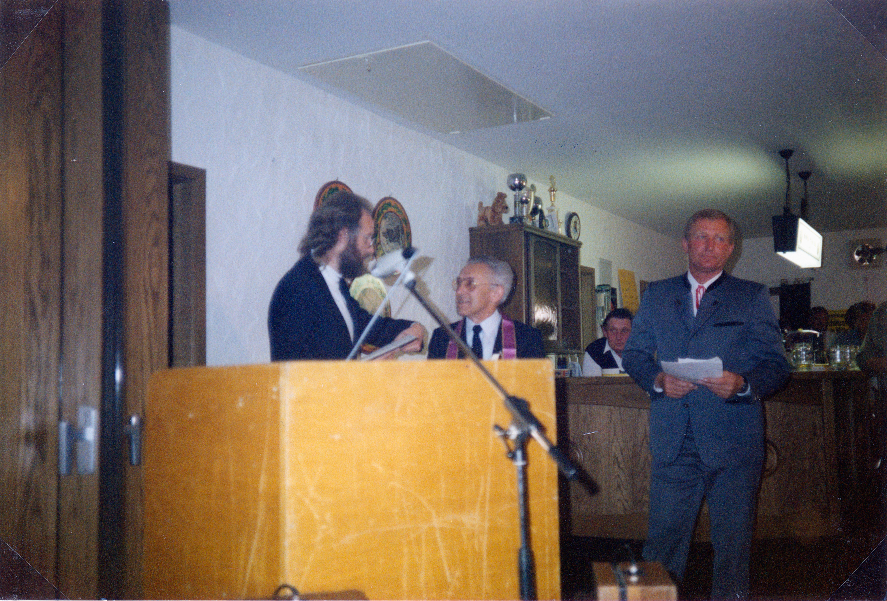 Einweihung des Schützenhauses 1989